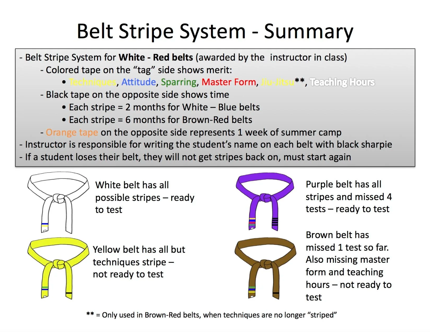 Kaizen Karate Stripe System - Full Size